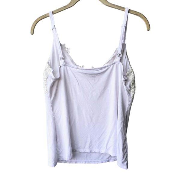 Boston Proper White Lace Fitted Spring Summer Vacation Camisole, M - Picture 2 of 9